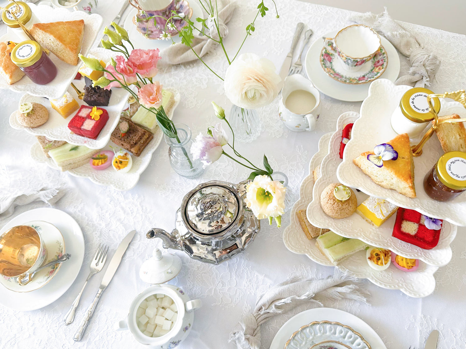 3-tier food and dessert high tea stand
