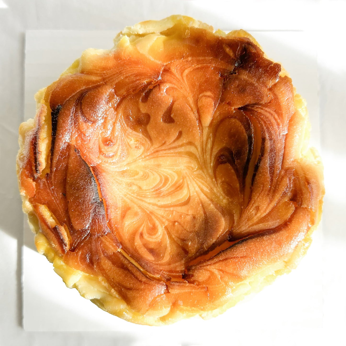 lemon basque cheesecake.