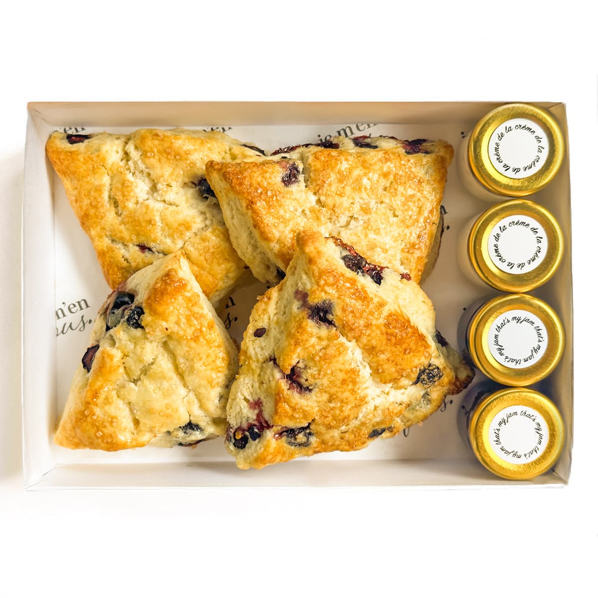blueberry scone box.
