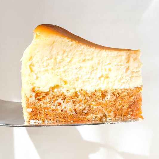 carrot cake basque cheesecake.
