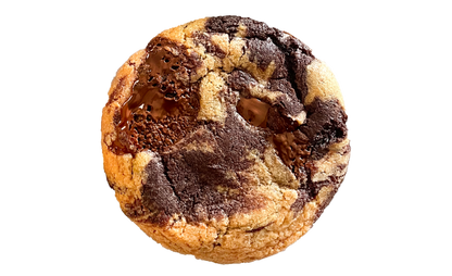 Marbled classic and double choocolate chip cookie.