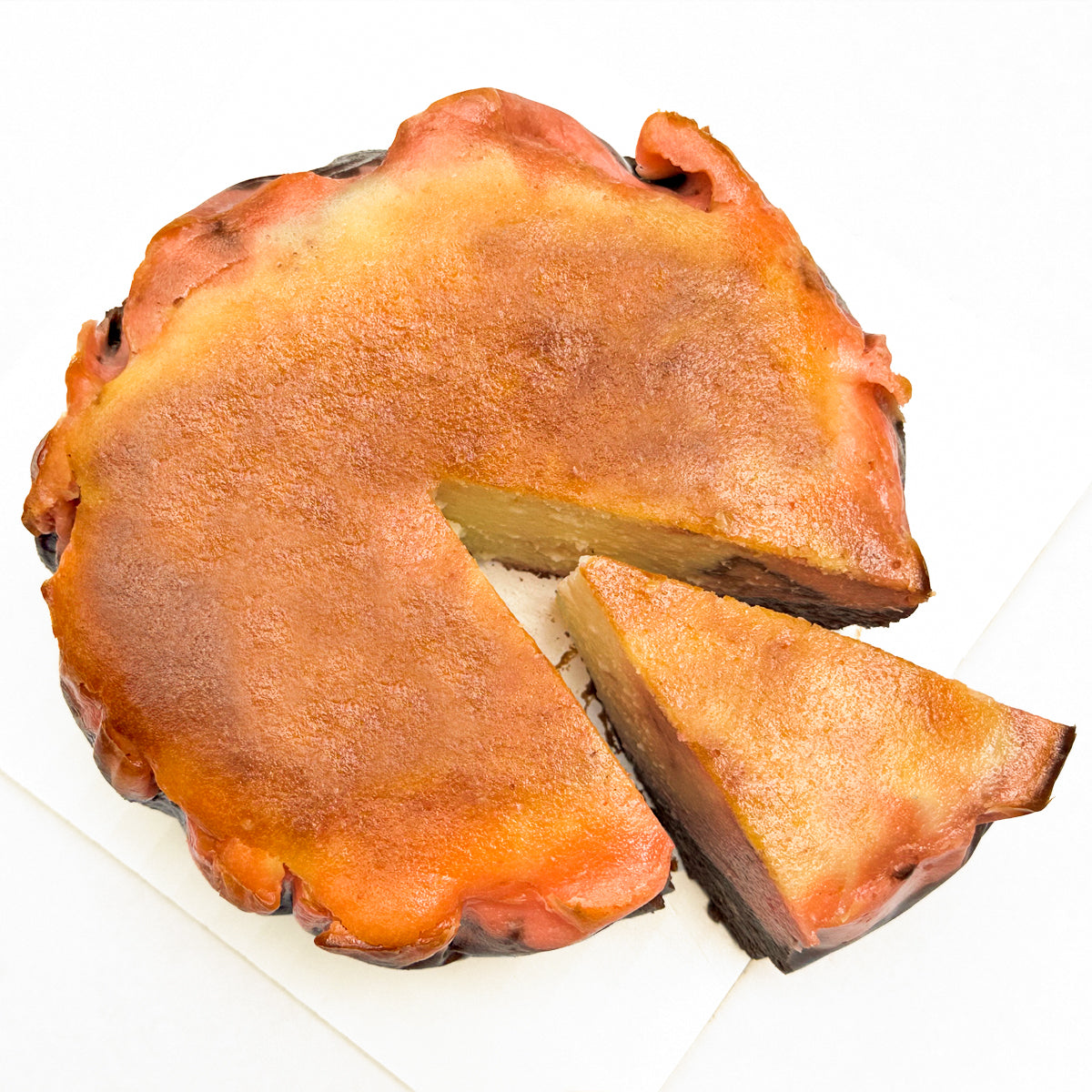 Neapolitan burnt basque cheesecake