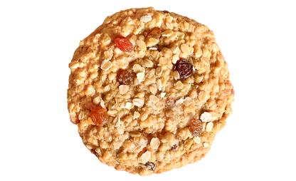Oatmeal sultana raisin cookie.