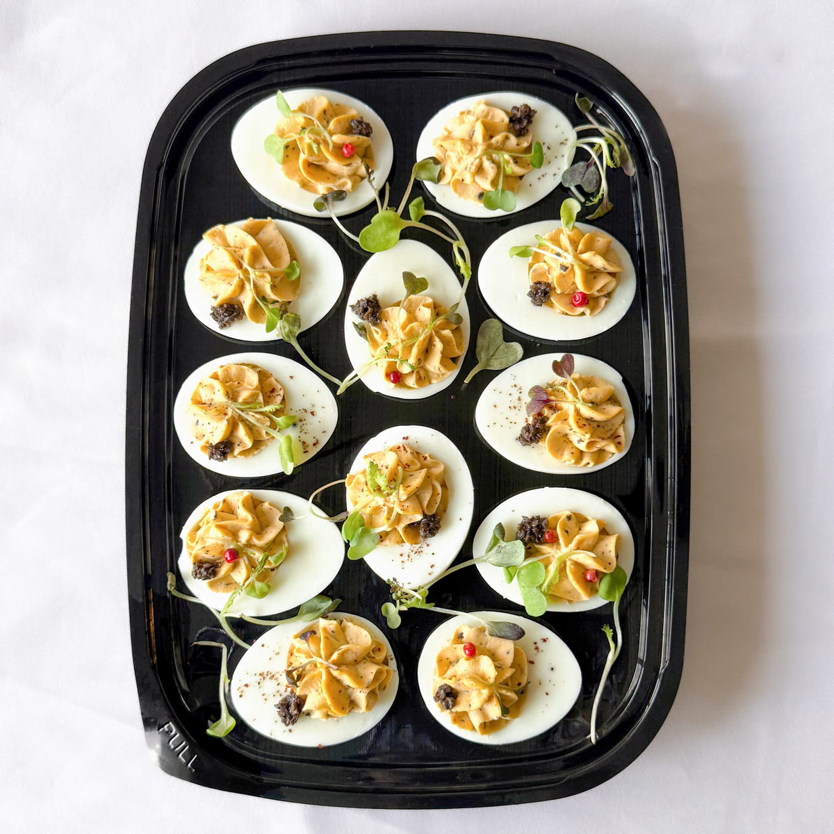 deviled egg platter.